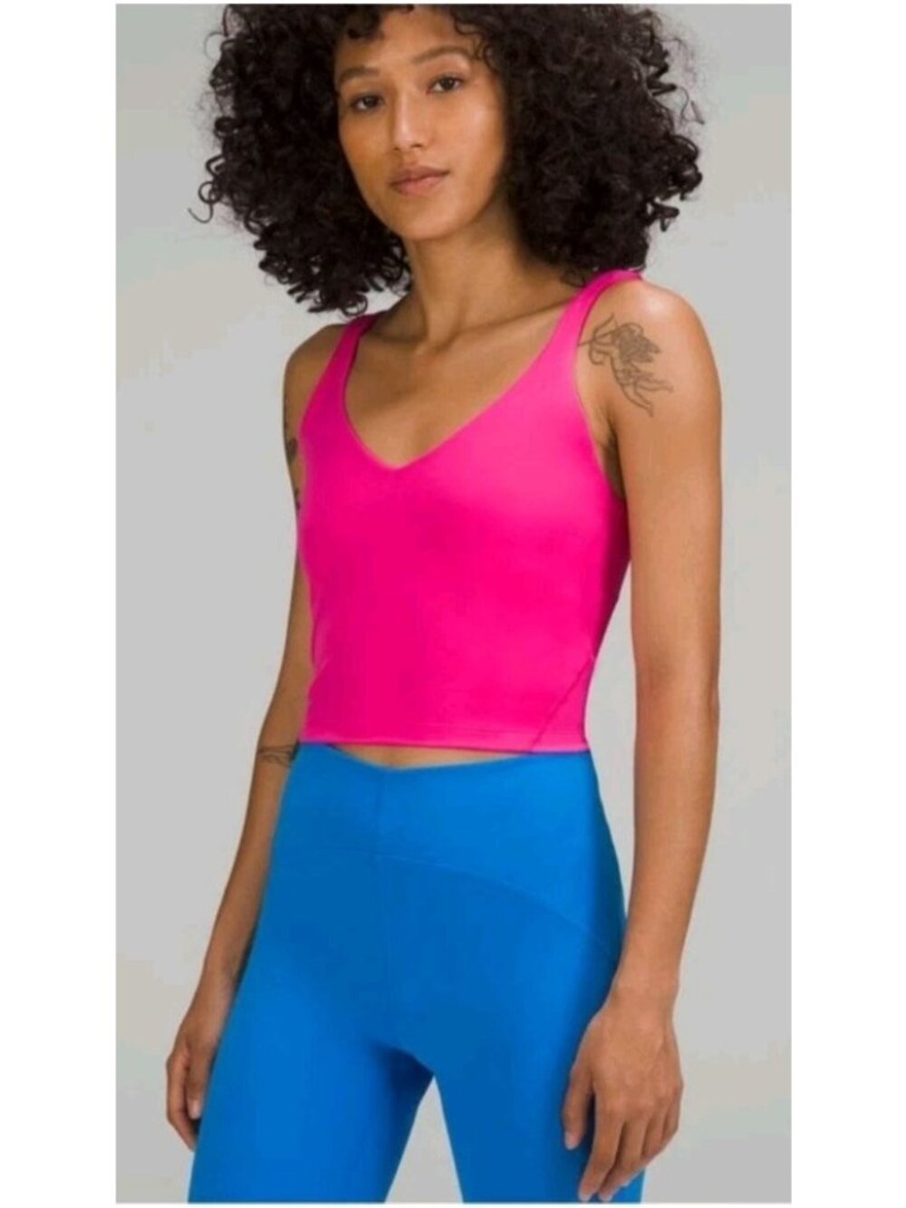 Lululemon Align Cropped Tank Top Ripened Raspberry Pink Size 8 NWT